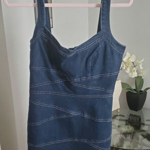 Dark denim dress